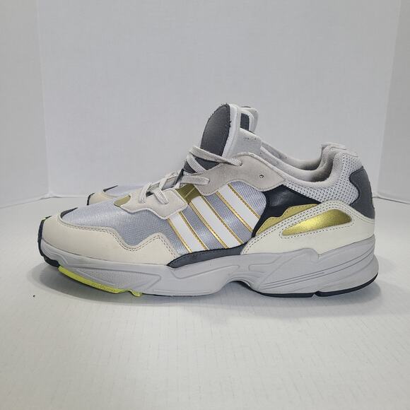 adidas Other - Men's Adidas Running Shoes Originals Yung 96 Sz 13 Sneakers Gray White Gold